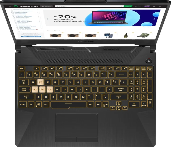 Ноутбук Asus TUF Gaming F15 FX506HCB-HN161 90NR0723-M04940 15.6" Eclipse Gray