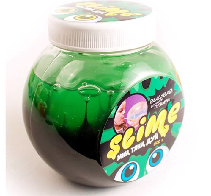 Слайм Slime Mega Mix черный-зеленый 500гр купить,NaN
