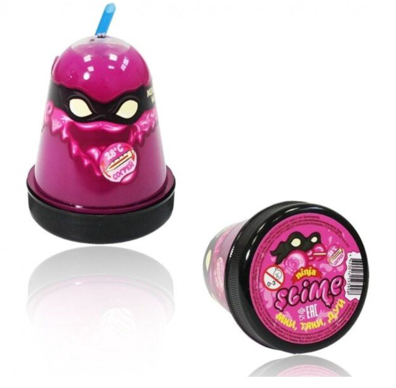 Слайм Slime Ninja  меняет цвет на белый 130гр купить,NaN