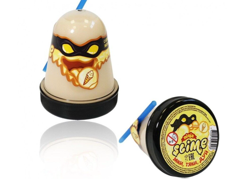 Слайм Slime Ninja с ароматом мороженого 130гр купить,NaN