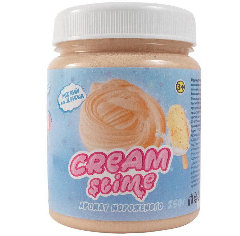 Слайм Slime  Cream  с ароматом мороженого 250гр купить,NaN