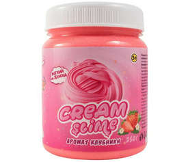 Слайм Slime  Cream  с ароматом клубники 250гр