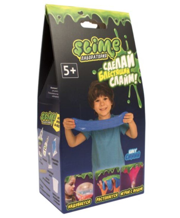 Набор для мальчиков Slime Лаборатория  SS100-5  синий  100гр купить,NaN