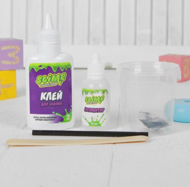 Набор для мальчиков Slime Лаборатория  SS100-5  синий  100гр купить,NaN