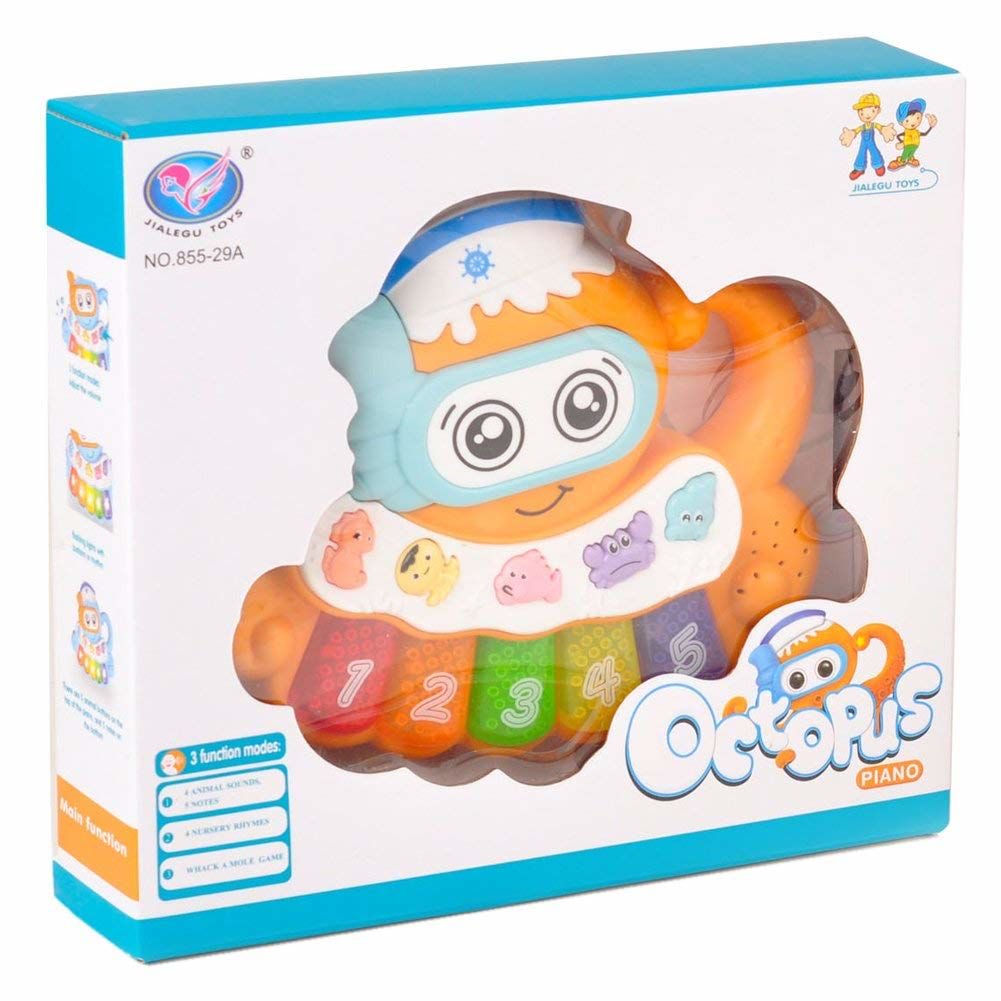  Игрушка развивающая Jialegu Toys Музыкальный Осьминожек купить,NaN