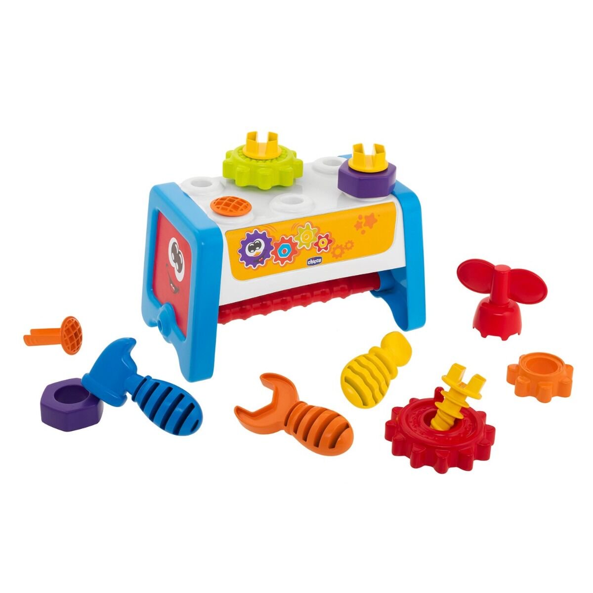 Игрушка развивающая Chicco конструктор 2 в 1 Инструменты 12м+