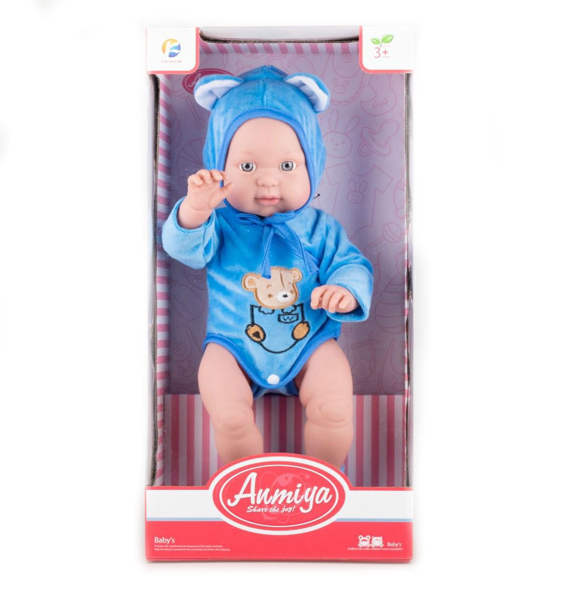 Кукла-пупс Kaifan Toys в голубом костюмчике 42см купить,NaN