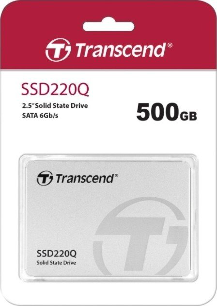 Transcend TS500GSSD220Q 500Gb серый купить,69990