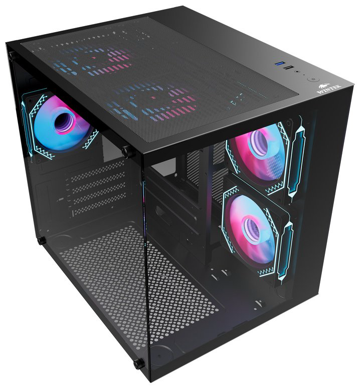 Корпус Wintek Aquarium H101-B TG черный купить,NaN