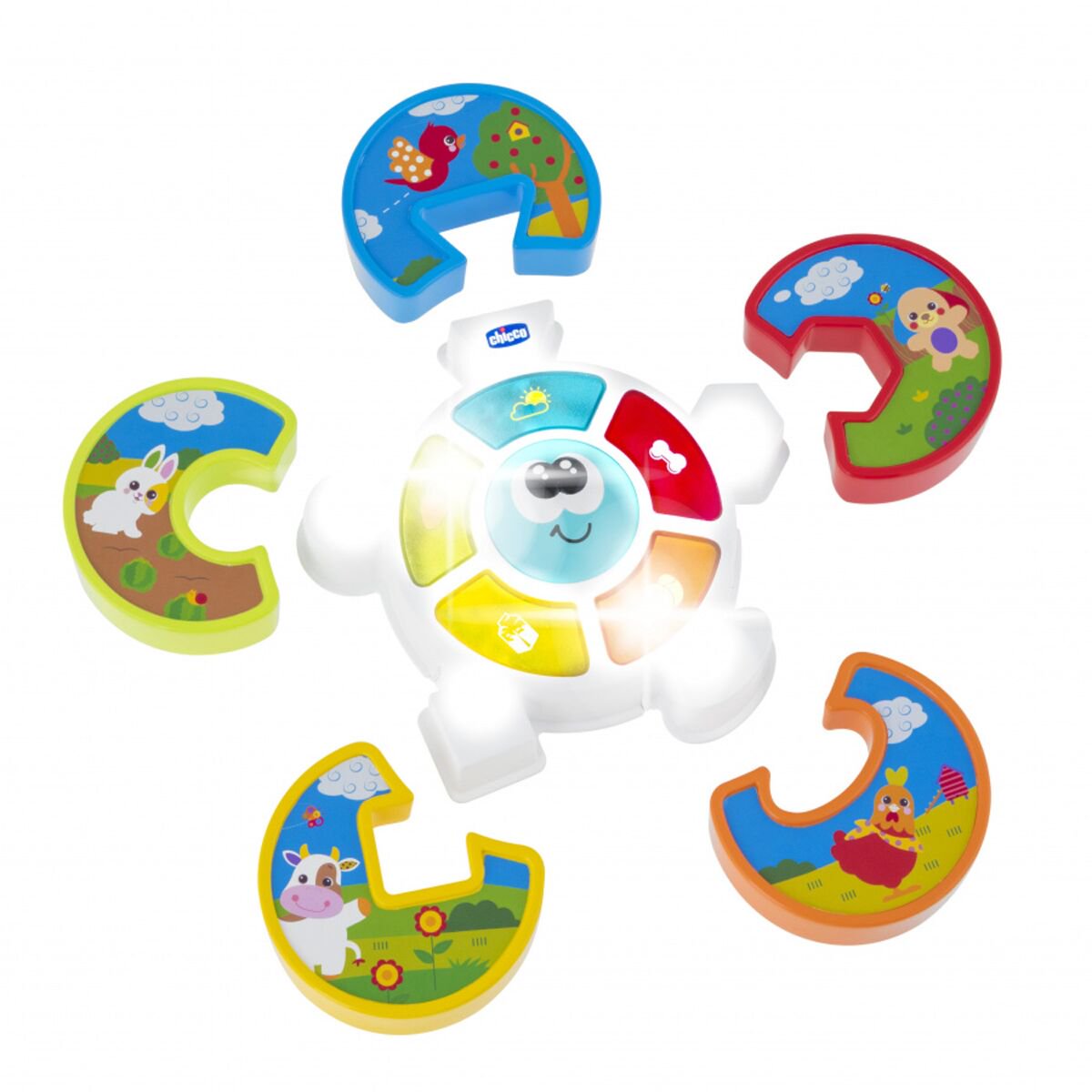 Игрушка Chicco развивающая музыкальный Пазл Guess the animal 12м+ купить,NaN