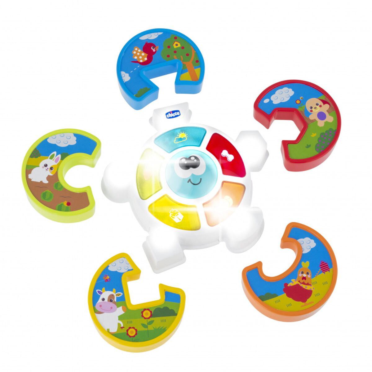 Игрушка Chicco развивающая музыкальный Пазл Guess the animal 12м+ купить,NaN