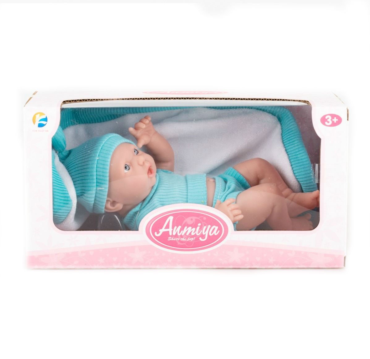 Кукла-пупс Kaifan Toys в бирюзовом костюмчике 26см купить,NaN