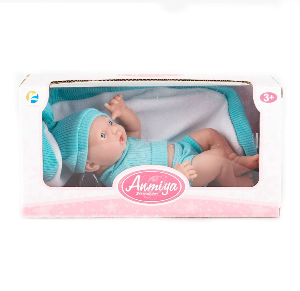 Кукла-пупс Kaifan Toys в бирюзовом костюмчике 26см купить,NaN