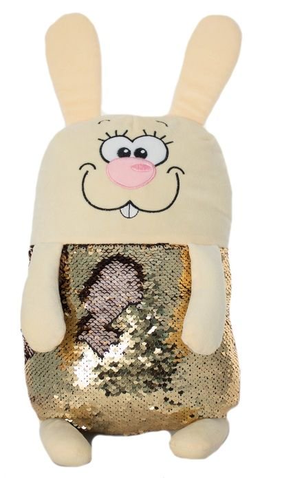 Мягкая игрушка KiddieArt Заяц кремовый Tallula пайетка 45см купить,NaN