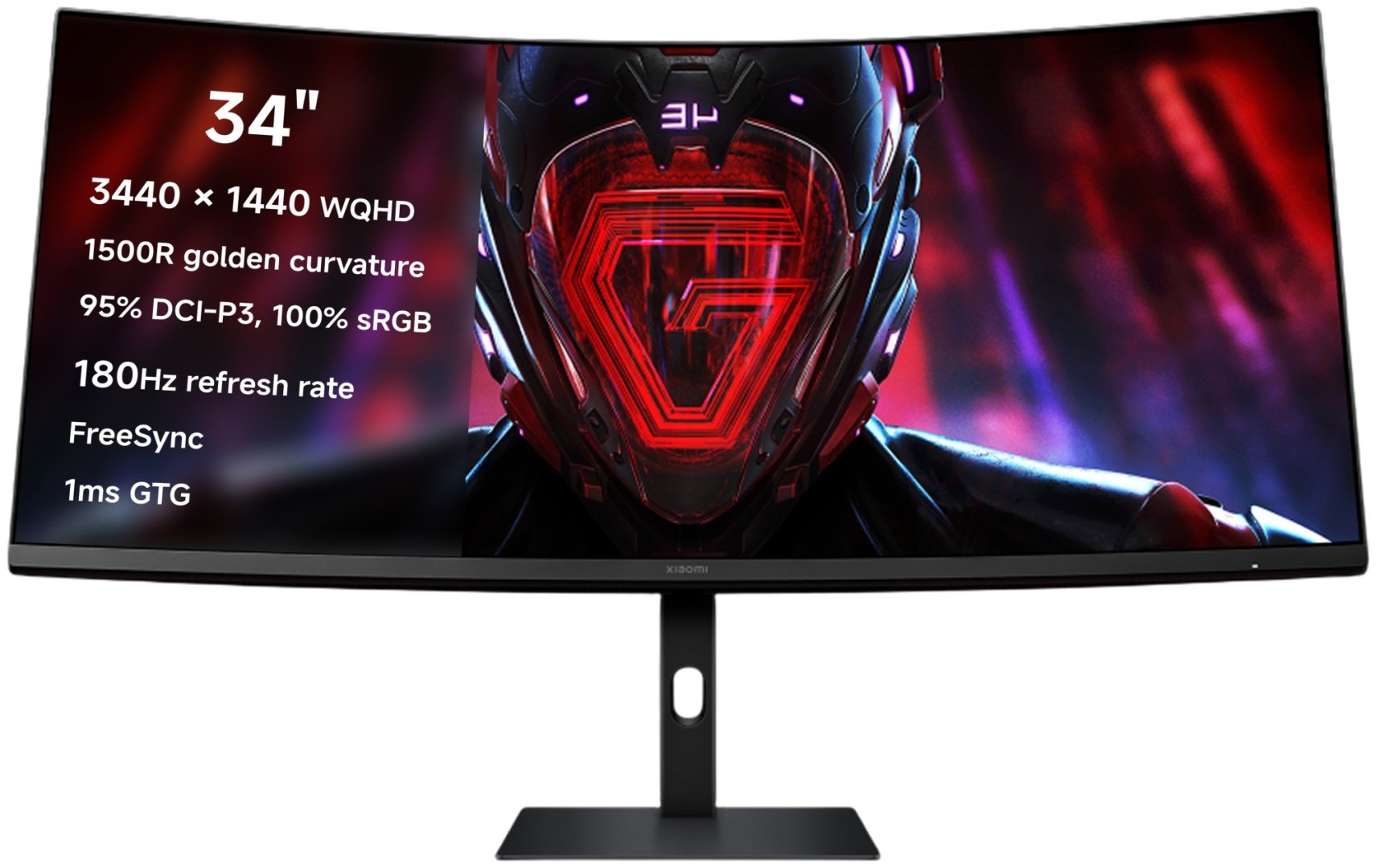 Монитор 34" Xiaomi Curved Gaming Monitor G34WQi черный