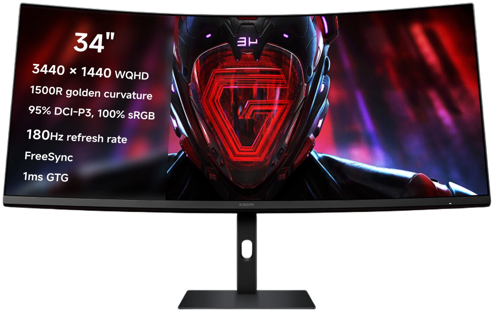Монитор 34" Xiaomi Curved Gaming Monitor G34WQi черный
