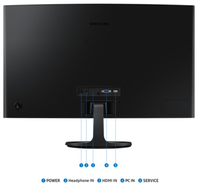 Монитор 27" Samsung LS27D364GAIXCI черный