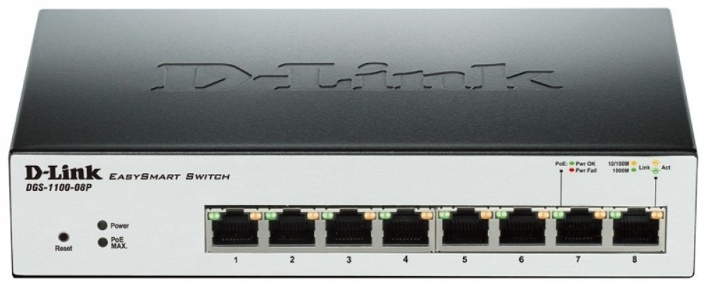 D-Link DGS-1100-08PLV2/A1A белый