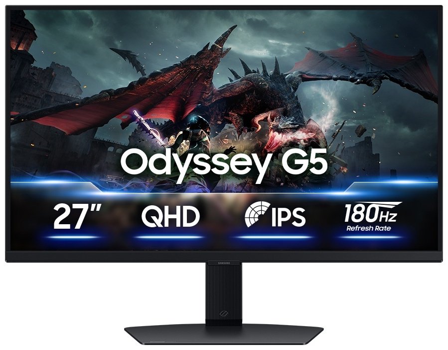 Монитор 27" Samsung Odyssey G5 LS27DG500EIXCI черный купить,NaN