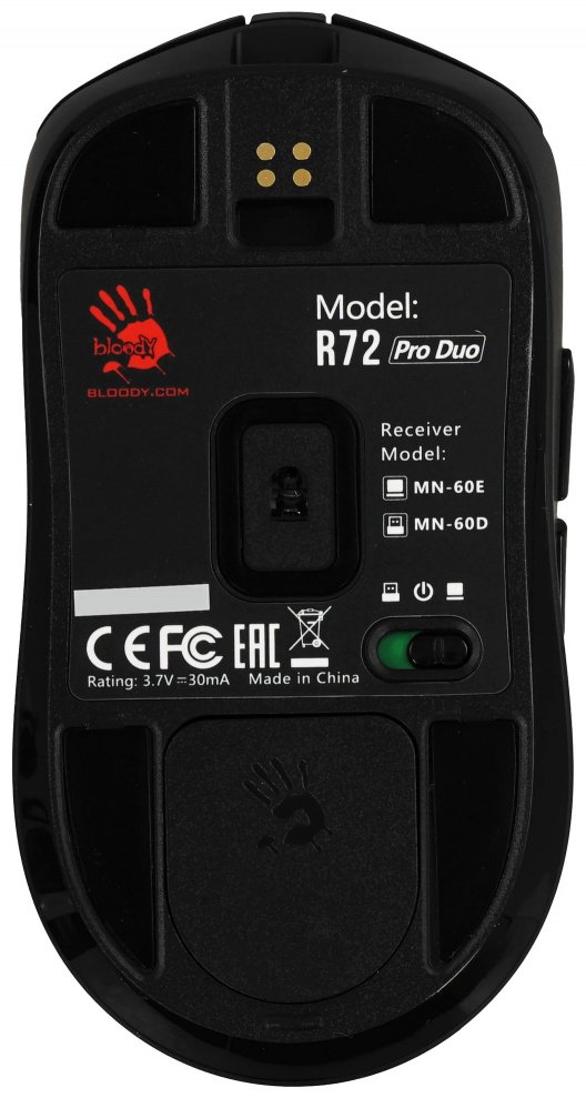 Мышь A4Tech R72 Pro Duo черный