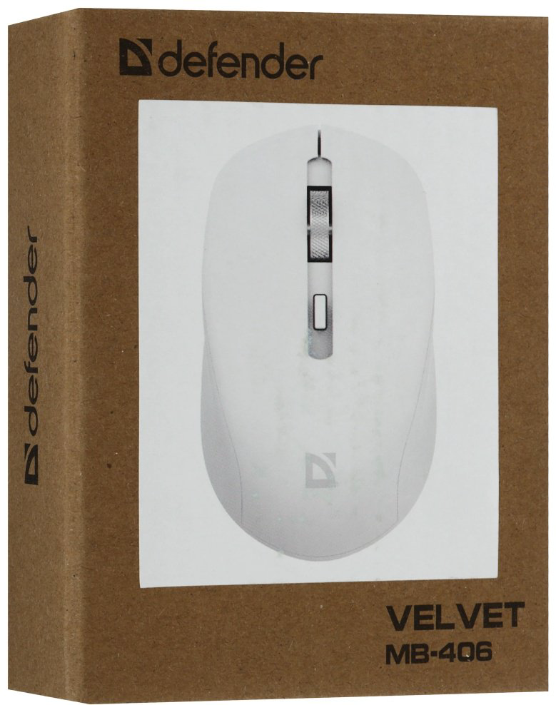 Мышь Defender Velvet MB-406 белый купить,2590