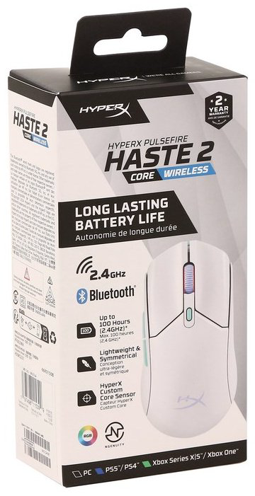 Мышь HyperX Pulsefire Haste 2 Core Wireless белый - ForteMarket Мышь HyperX Pulsefire Haste 2 Core Wireless белый купить,36990