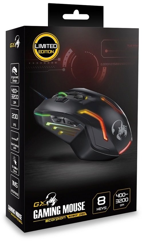 Мышь Genius Scorpion Spear Pro черный - ForteMarket Мышь Genius Scorpion Spear Pro черный купить,7490