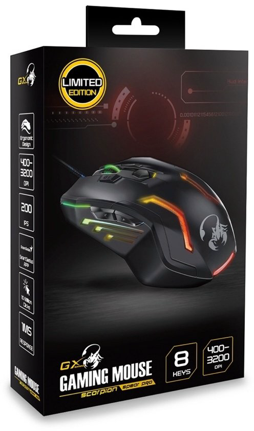 Мышь Genius Scorpion Spear Pro черный - ForteMarket Мышь Genius Scorpion Spear Pro черный купить,7490