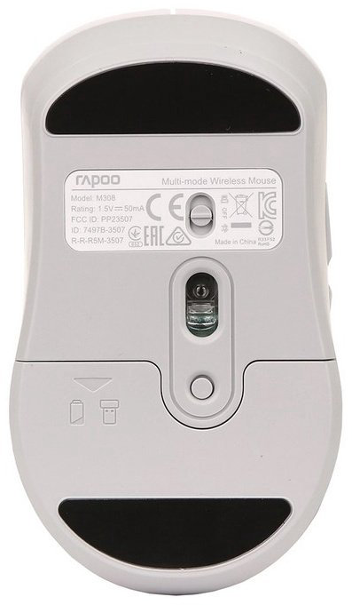 Мышь Rapoo M308 Silent серый купить,4174