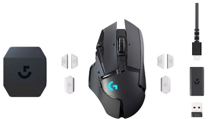 Мышь Logitech G502 Lightspeed 910-005567 черный