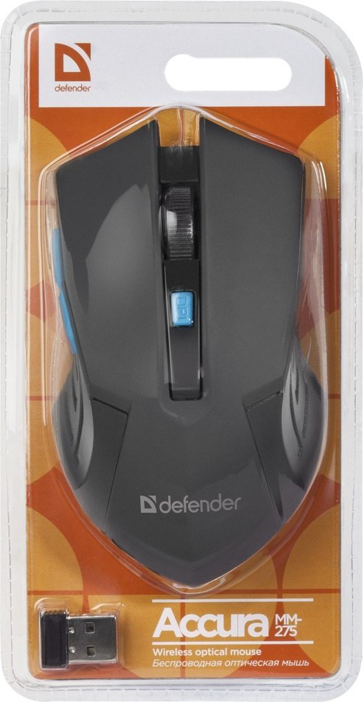 Мышь Defender Accura MM-275 черный - ForteMarket Мышь Defender Accura MM-275 черный купить,3990