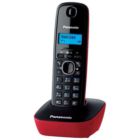 Радиотелефон Panasonic KX-TG 1611 CAR красный