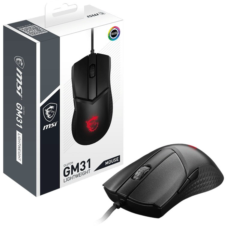 Мышь MSI Clutch GM31 LIGHTWEIGHT черный - ForteMarket Мышь MSI Clutch GM31 LIGHTWEIGHT черный купить,23090