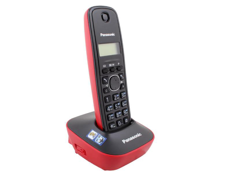 Радиотелефон Panasonic KX-TG 1611 CAR красный купить,20790