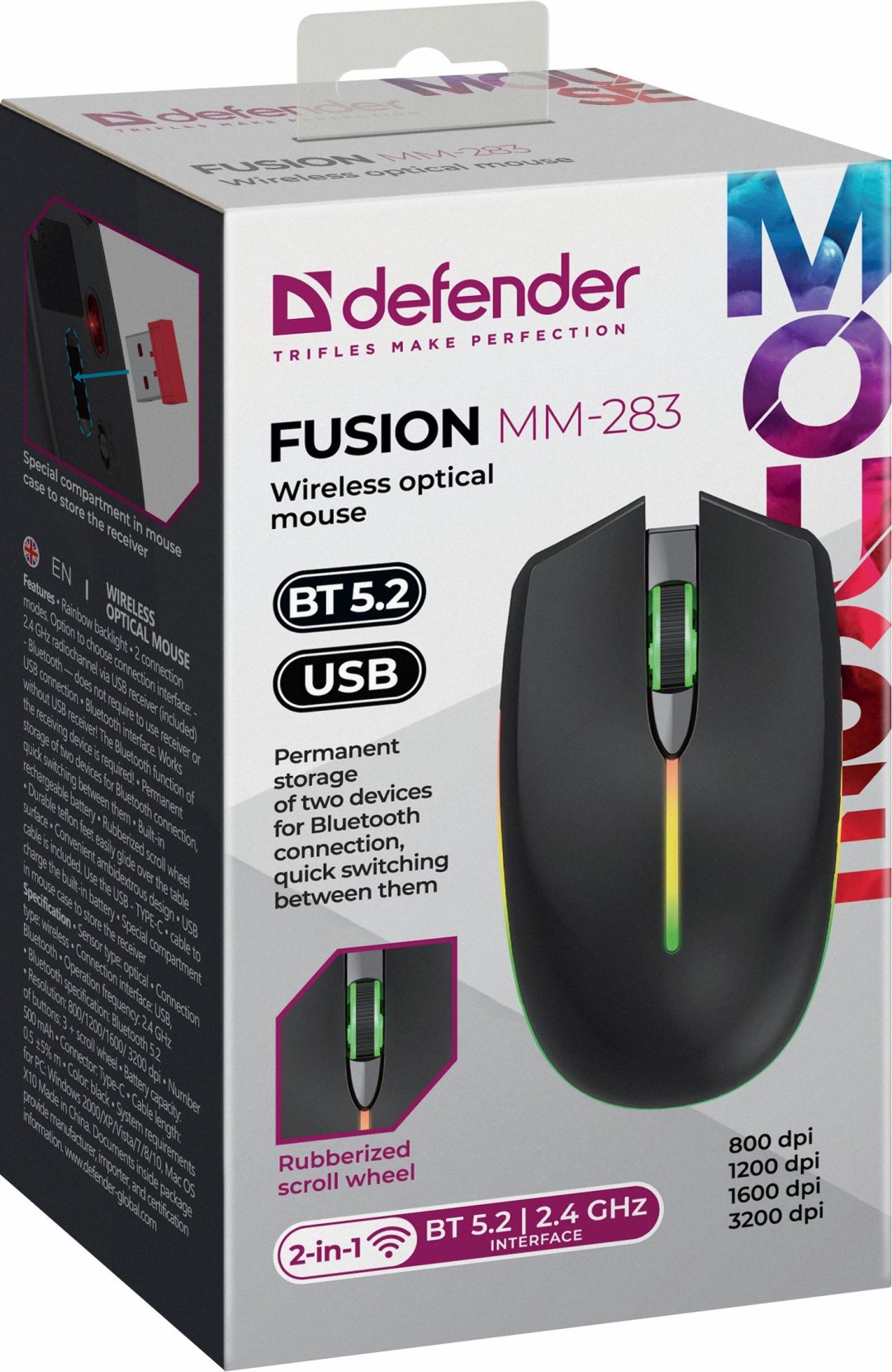 Мышь Defender MM-283 черный