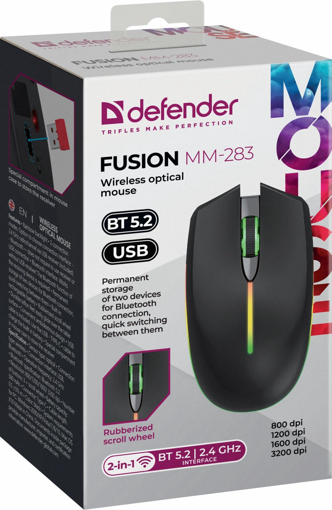 Мышь Defender MM-283 черный купить,2950