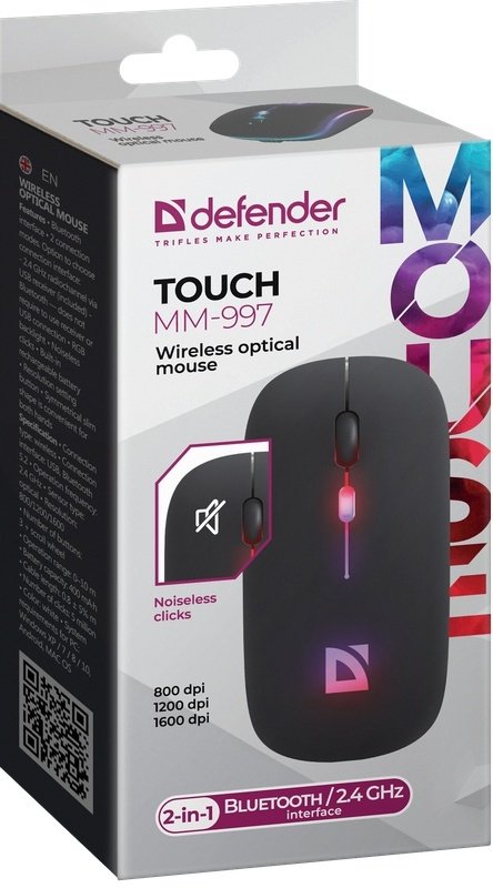 Мышь Defender Touch MM-997 черный
