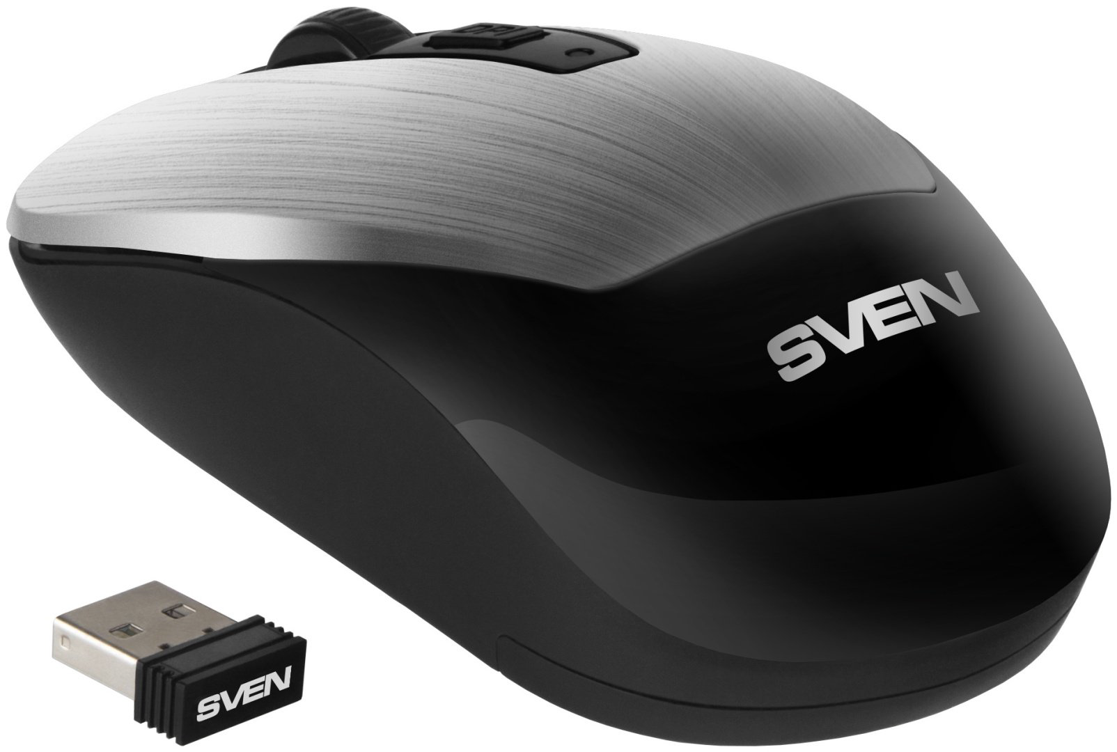 Мышь SVEN RX-380W серебристый купить,NaN
