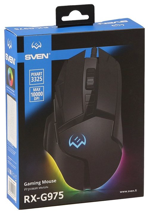 Мышь SVEN RX-G975 черный купить,NaN