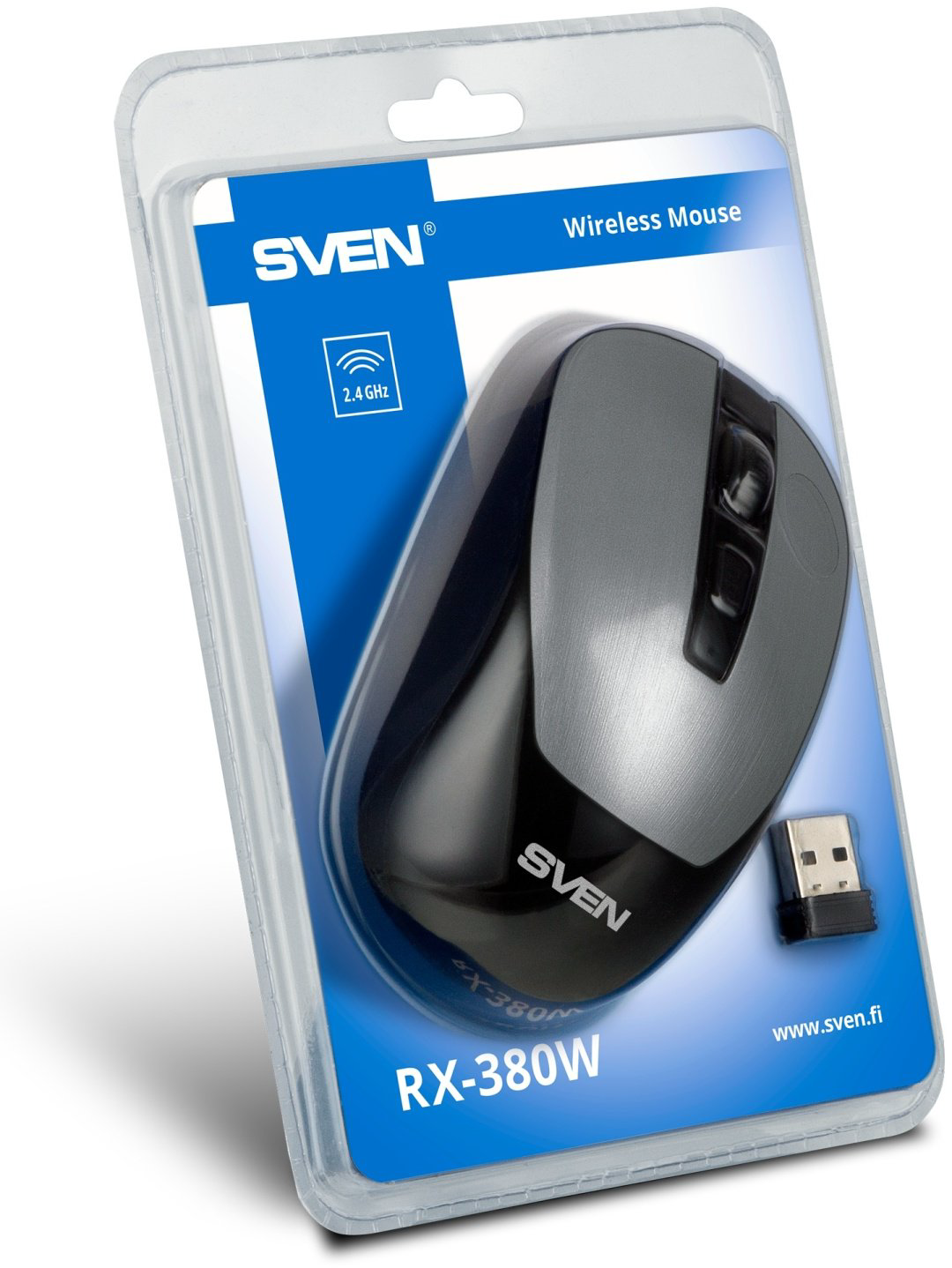 Мышь SVEN RX-380W серебристый купить,NaN