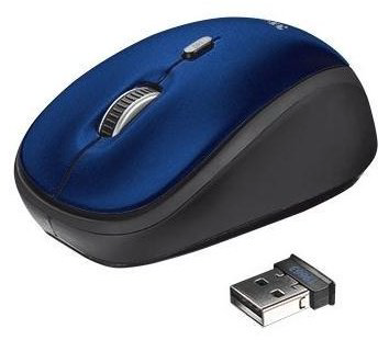 Мышь Trust Yvi Wireless Mouse синий купить,NaN