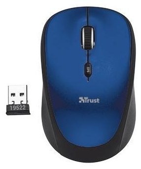 Мышь Trust Yvi Wireless Mouse синий купить,NaN