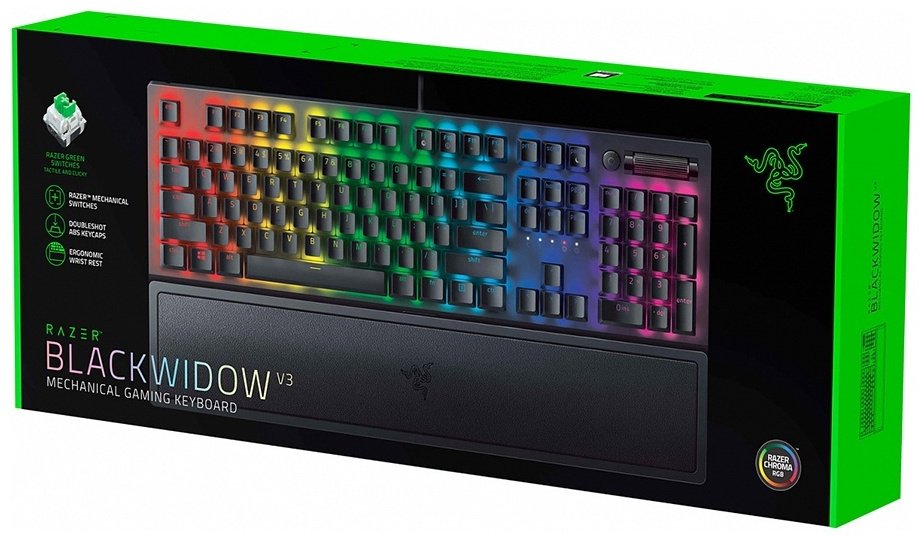 Клавиатура Razer BlackWidow V3 Green Switch черный