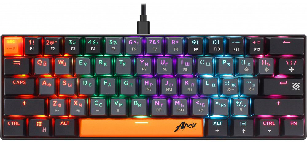 Клавиатура Defender Apex GK-002 (45002) серый
