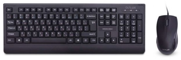 Клавиатура Delux DLD-6075 черный