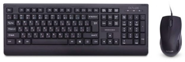 Клавиатура Delux DLD-6075 черный