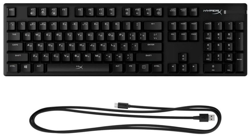 Клавиатура HyperX Alloy Origins HX-KB6RDX-RU черный купить,NaN
