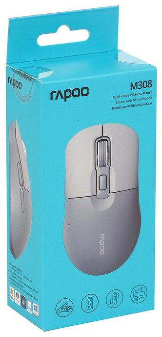 Мышь Rapoo M308 Silent голубой купить,3990