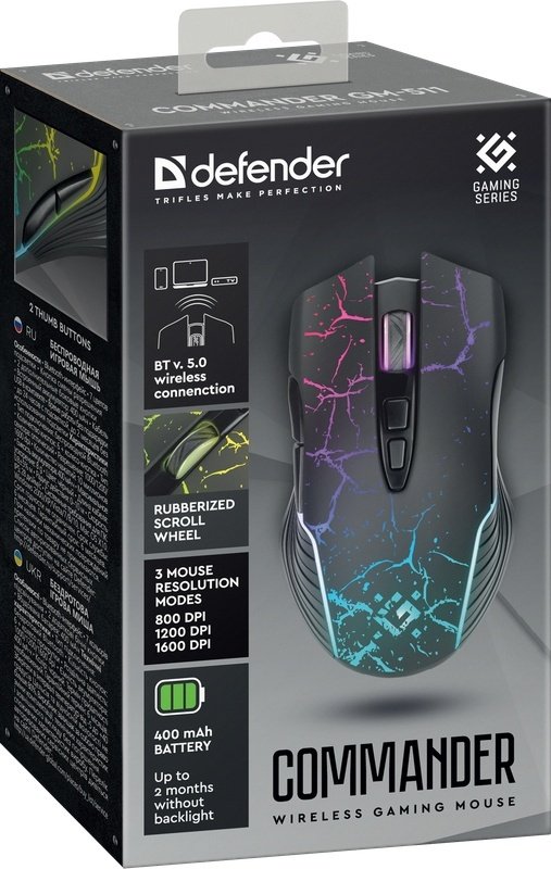 Мышь Defender Commander GM-511 черный