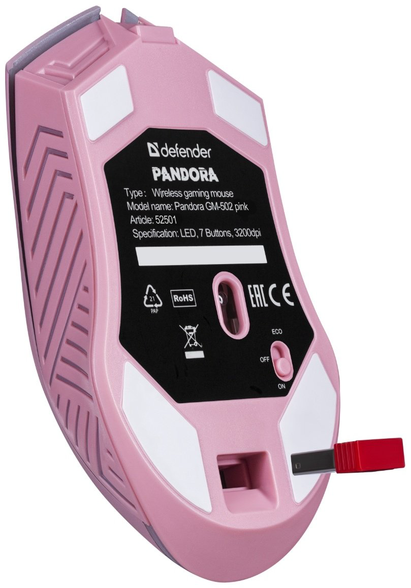 Мышь Defender Pandora GM-502 52501 розовый купить,4900
